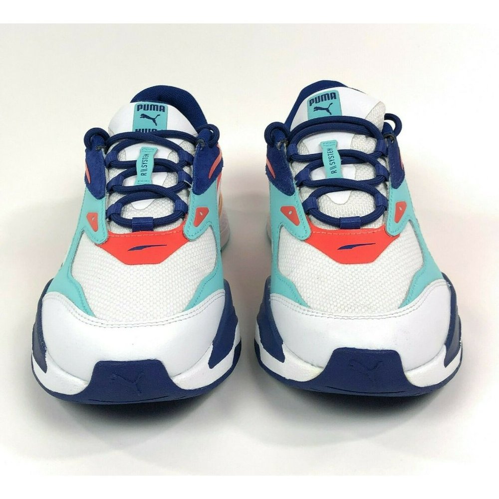Puma RS-Fast CS Courtside Shoes Sneakers White Blue Athletic Casual 381454-01 - Picture 4 of 9